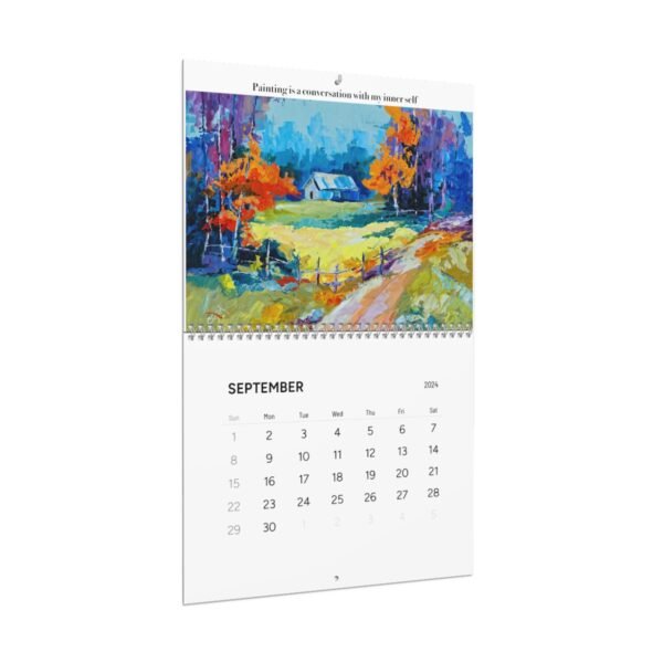 Ginger Cook's 2024 "Art & Optimism" Wall Calendars for 2024 - Two Sizes Available - DP - Image 9