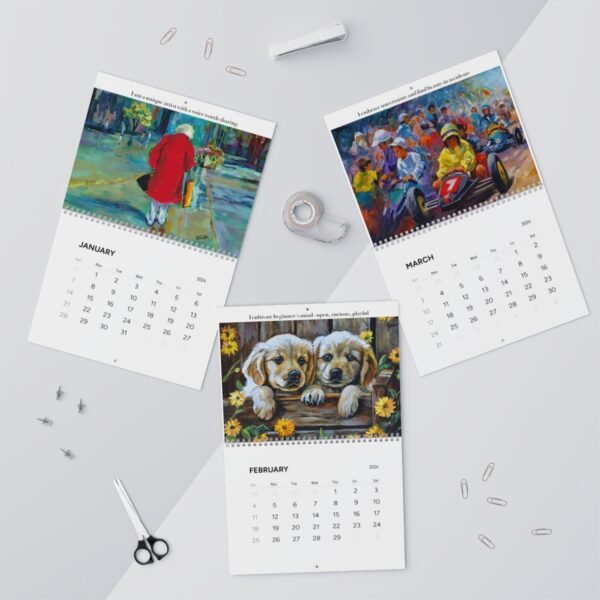 Ginger Cook's 2024 "Art & Optimism" Wall Calendars for 2024 - Two Sizes Available - DP - Image 11