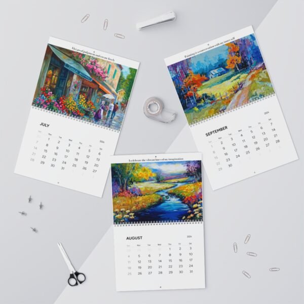 Ginger Cook's 2024 "Art & Optimism" Wall Calendars for 2024 - Two Sizes Available - DP - Image 13