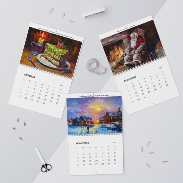 Ginger Cook's 2024 "Art & Optimism" Wall Calendars for 2024 - Two Sizes Available - DP - Image 14