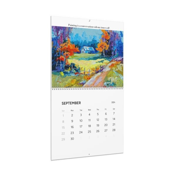 Ginger Cook's 2024 "Art & Optimism" Wall Calendars for 2024 - Two Sizes Available - DP - Image 3
