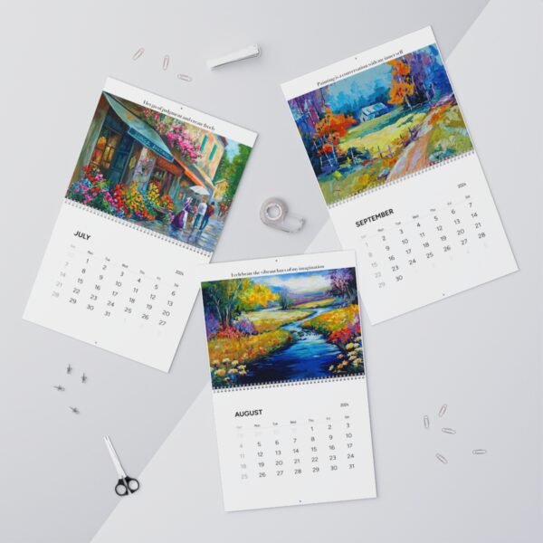 Ginger Cook's 2024 "Art & Optimism" Wall Calendars for 2024 - Two Sizes Available - DP - Image 6