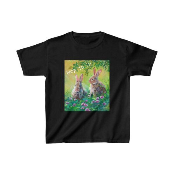 Hop to it! Two Bunny Buddies - Kids Heavy Cotton™ Tee - MD - Image 5