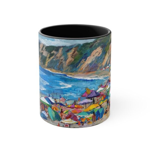 Fourth of July 2020 San Diego - Accent Coffee Mug, 11oz, DP - Image 5