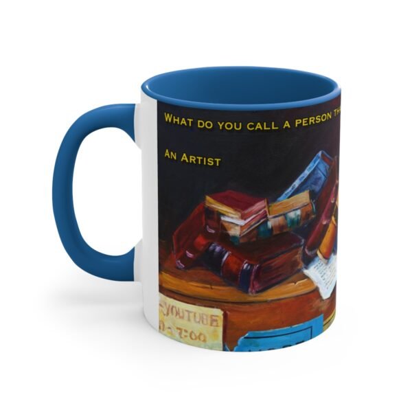 Bookshelf - An Artist - Accent Coffee Mug, 11oz, DP - Image 10