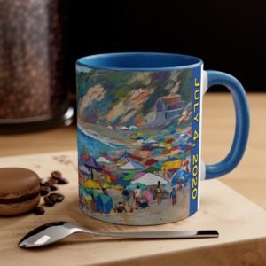 Fourth of July 2020 San Diego - Accent Coffee Mug, 11oz, DP
