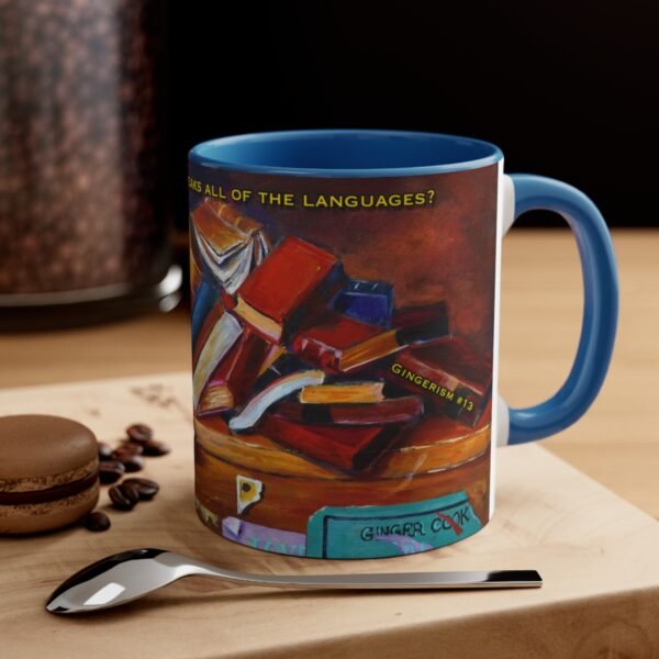 Bookshelf - An Artist - Accent Coffee Mug, 11oz, DP - Image 12