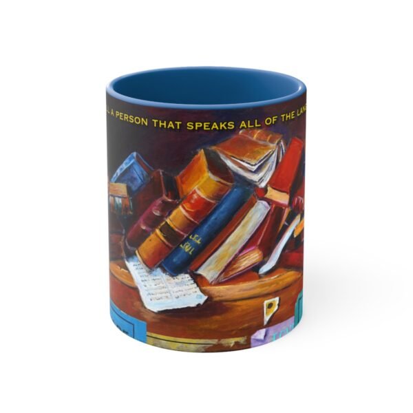 Bookshelf - An Artist - Accent Coffee Mug, 11oz, DP - Image 9
