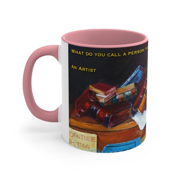 Bookshelf - An Artist - Accent Coffee Mug, 11oz, DP - Image 18