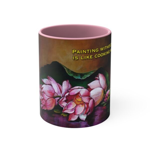Lotus Blossom - Accent Coffee Mug, 11oz, DP - Image 2