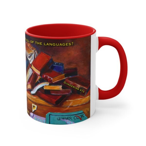 Bookshelf - An Artist - Accent Coffee Mug, 11oz, DP - Image 4