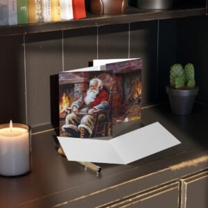 Cozy Fireside Nap - Greeting cards (8, 16, and 24 pcs)
