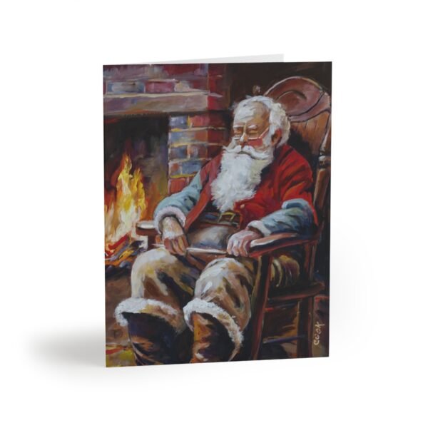 Cozy Fireside Nap - Greeting cards (8, 16, and 24 pcs) - Image 11
