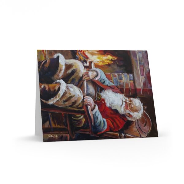 Cozy Fireside Nap - Greeting cards (8, 16, and 24 pcs) - Image 14