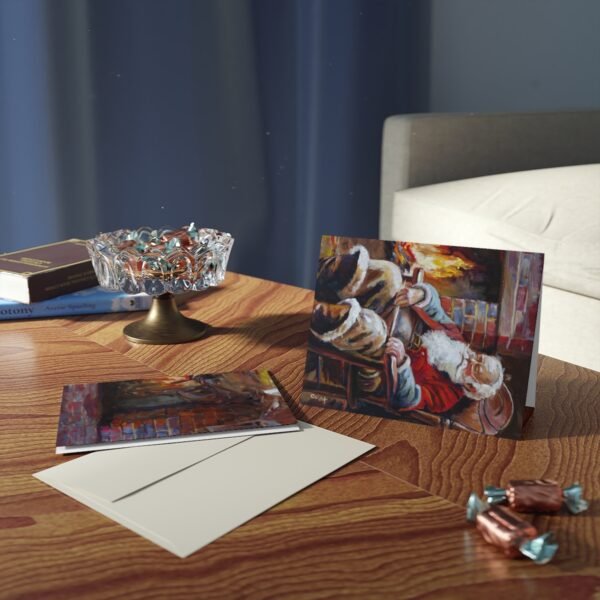 Cozy Fireside Nap - Greeting cards (8, 16, and 24 pcs) - Image 18